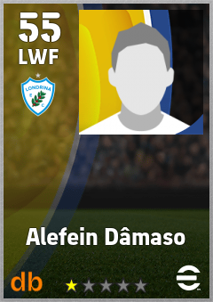 Alefein Dâmaso — LWF, OVR 55, MAX 55