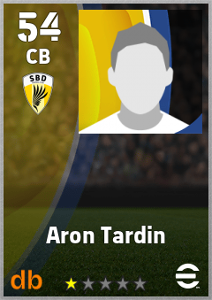 Aron Tardin — CB, OVR 54, MAX 54