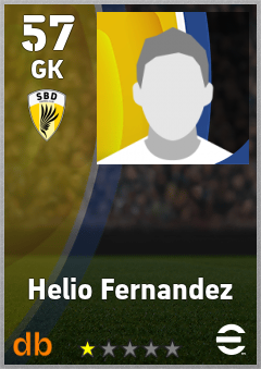 Helio Fernandez — GK, OVR 57, MAX 57