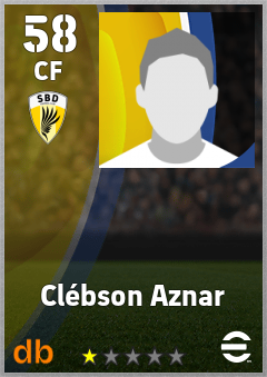 Clébson Aznar — CF, OVR 58, MAX 58