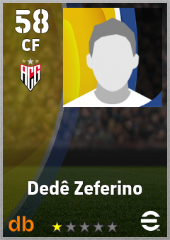 Dedê Zeferino — CF, OVR 58, MAX 58