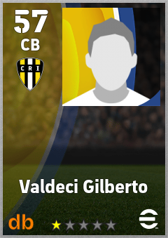 Valdeci Gilberto — CB, OVR 57, MAX 57