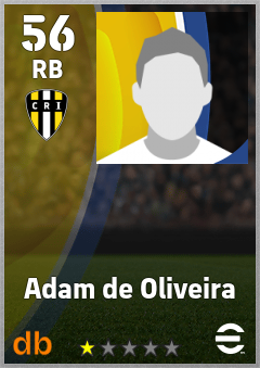 Adam de Oliveira — RB, OVR 56, MAX 56