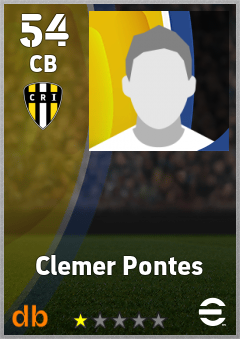 Clemer Pontes — CB, OVR 54, MAX 54