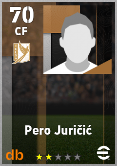 Pero Juričić — CF, OVR 70, MAX 70