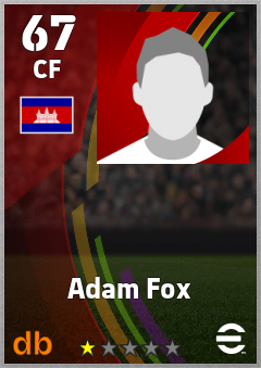 Adam Fox — CF, OVR 67, MAX 67