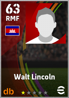 Walt Lincoln — RMF, OVR 63, MAX 63