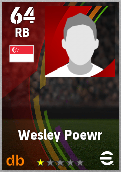 Wesley Poewr eFootball player card