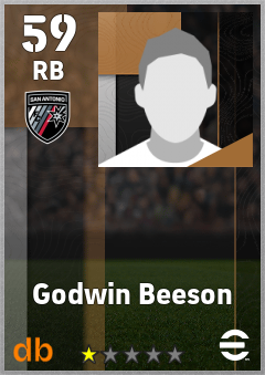 Godwin Beeson — RB, OVR 59, MAX 59