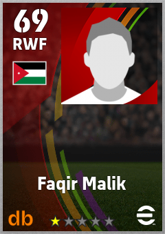 Faqir Malik — RWF, OVR 69, MAX 69