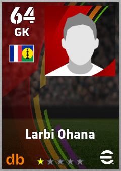 Larbi Ohana — GK, OVR 64, MAX 64