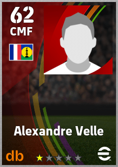 Alexandre Velle — CMF, OVR 62, MAX 62