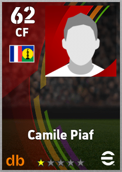 Camile Piaf — CF, OVR 62, MAX 62