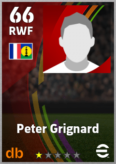 Peter Grignard — RWF, OVR 66, MAX 66
