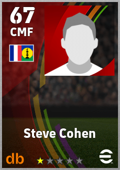 Steve Cohen — CMF, OVR 67, MAX 67