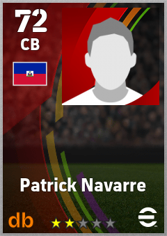 Patrick Navarre eFootball player card