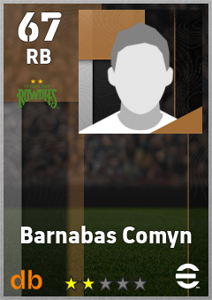 Barnabas Comyn — RB, OVR 67, MAX 67