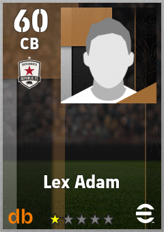 Lex Adam — CB, OVR 60, MAX 60