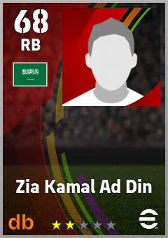 Zia Kamal Ad Din — RB, OVR 68, MAX 68