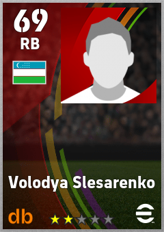 Volodya Slesarenko eFootball player card