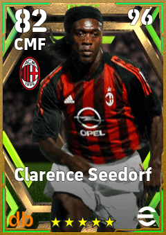 Clarence Seedorf — CMF, OVR 82, MAX 96