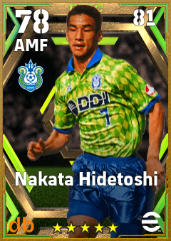 Nakata Hidetoshi eFootball player card