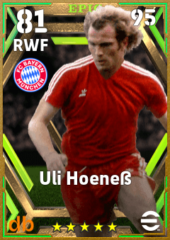 Uli Hoeneß — RWF, OVR 81, MAX 95