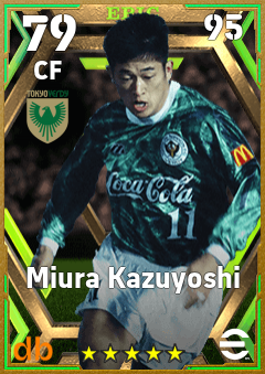 Miura Kazuyoshi — CF, OVR 79, MAX 95