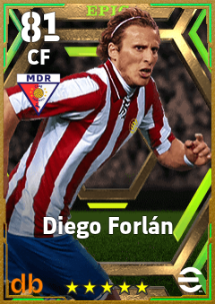 Diego Forlán eFootball player card