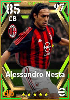 Alessandro Nesta — CB, OVR 85, MAX 97