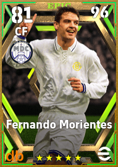 Fernando Morientes — CF, OVR 81, MAX 96