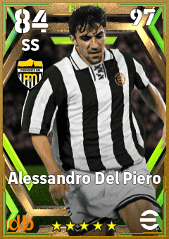 Alessandro Del Piero — SS, OVR 84, MAX 97