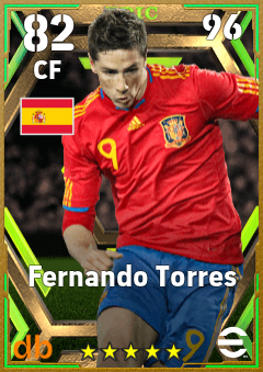 Fernando Torres — CF, OVR 82, MAX 96