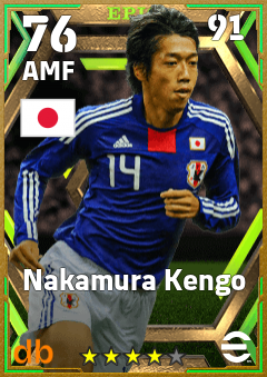 Nakamura Kengo — AMF, OVR 76, MAX 91