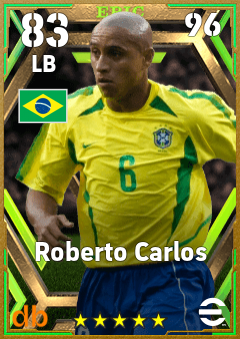 Roberto Carlos — LB, OVR 83, MAX 96