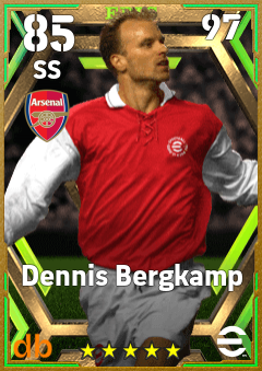 Dennis Bergkamp — SS, OVR 85, MAX 97