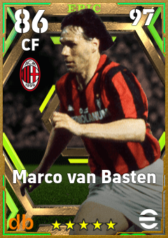 Marco van Basten — CF, OVR 86, MAX 97