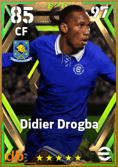 Didier Drogba — CF, OVR 85, MAX 97