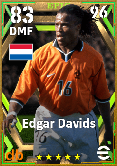 Edgar Davids — DMF, OVR 83, MAX 96