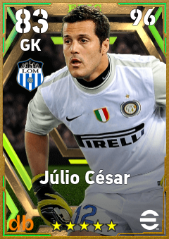 Júlio César — GK, OVR 83, MAX 96