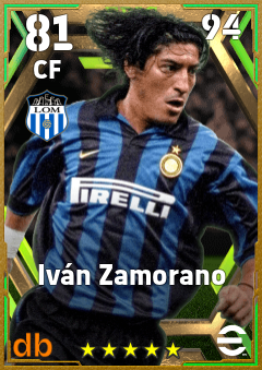 Iván Zamorano — CF, OVR 81, MAX 94