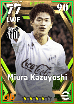 Miura Kazuyoshi — LWF, OVR 77, MAX 90