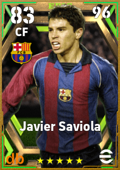 Javier Saviola — CF, OVR 83, MAX 96