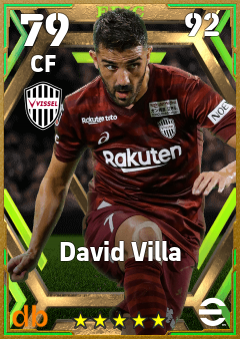 David Villa eFootball player card