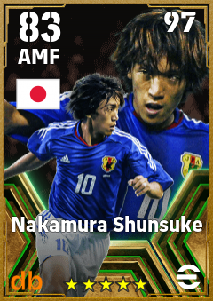 Nakamura Shunsuke — AMF, OVR 83, MAX 97