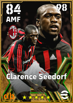 Clarence Seedorf — AMF, OVR 84, MAX 98