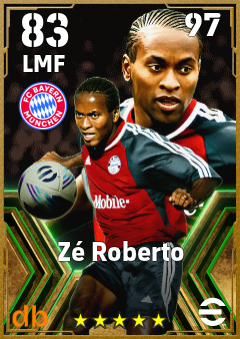Zé Roberto — LMF, OVR 83, MAX 97