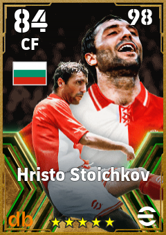 Hristo Stoichkov — CF, OVR 84, MAX 98