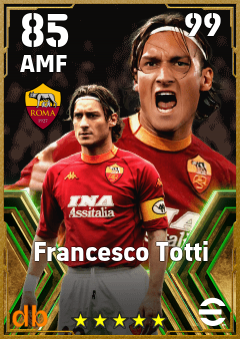 Francesco Totti — AMF, OVR 85, MAX 99