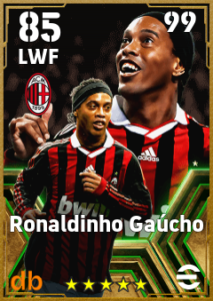 Ronaldinho Gaúcho — LWF, OVR 85, MAX 99